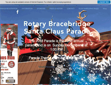 Tablet Screenshot of bracebridgesantaparade.com